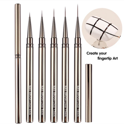 Nails Art Liner Brushes Elongated Lines Striping Drawing Painting 6/9/12/15/18/25mm Nail Design Pen Professional Manicure Tool