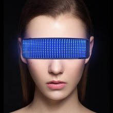 Load image into Gallery viewer, Prop For Party Bar Festival Performance Bluetooth Futuristic Eyewear Luminous Glasses LED Electronic Light Up Visor
