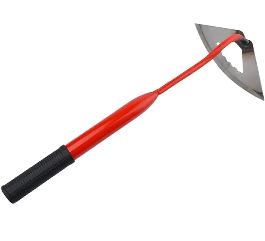 Garden Hoes Gardening Tool Hand Steel Hoe Garden Planting Hoe Portable Steel Gardening Hoe and Loosening Soil Tool Gardening