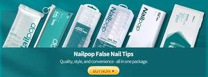 NAILPOP Soft Gel Nail Tips 600PCS Pre-Buff Full Cover Coffin Almond  Oval Shaped Nail Extenison Tips Half Matte Gel X Fake Nails