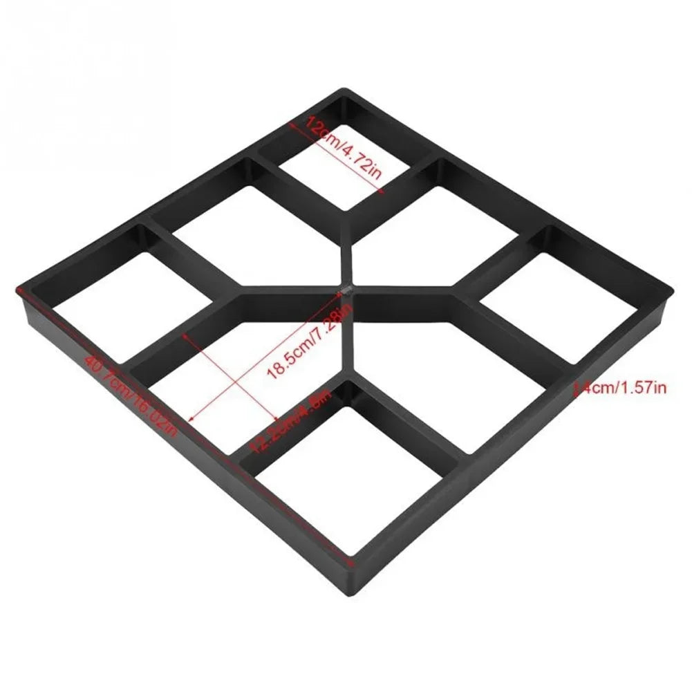 Garden Mold Walk Pavement Reusable DIY Manually Paving Cement Brick Stone Road Concrete Molds Manually Paving Patio Molds