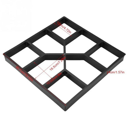 Garden Mold Walk Pavement Reusable DIY Manually Paving Cement Brick Stone Road Concrete Molds Manually Paving Patio Molds