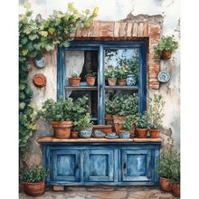 Load image into Gallery viewer, Diamond Painting Landscape Window Kit Full Embroidery Flower Wall Decorative Rhinestone Pictures For Home Decor
