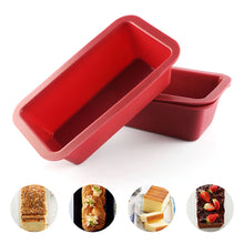 Load image into Gallery viewer, 1Pc Mini Toast Silicone Mold Rectangular Cake Pan Cheese Cake Mold Bake Mold Bread Baking Tray
