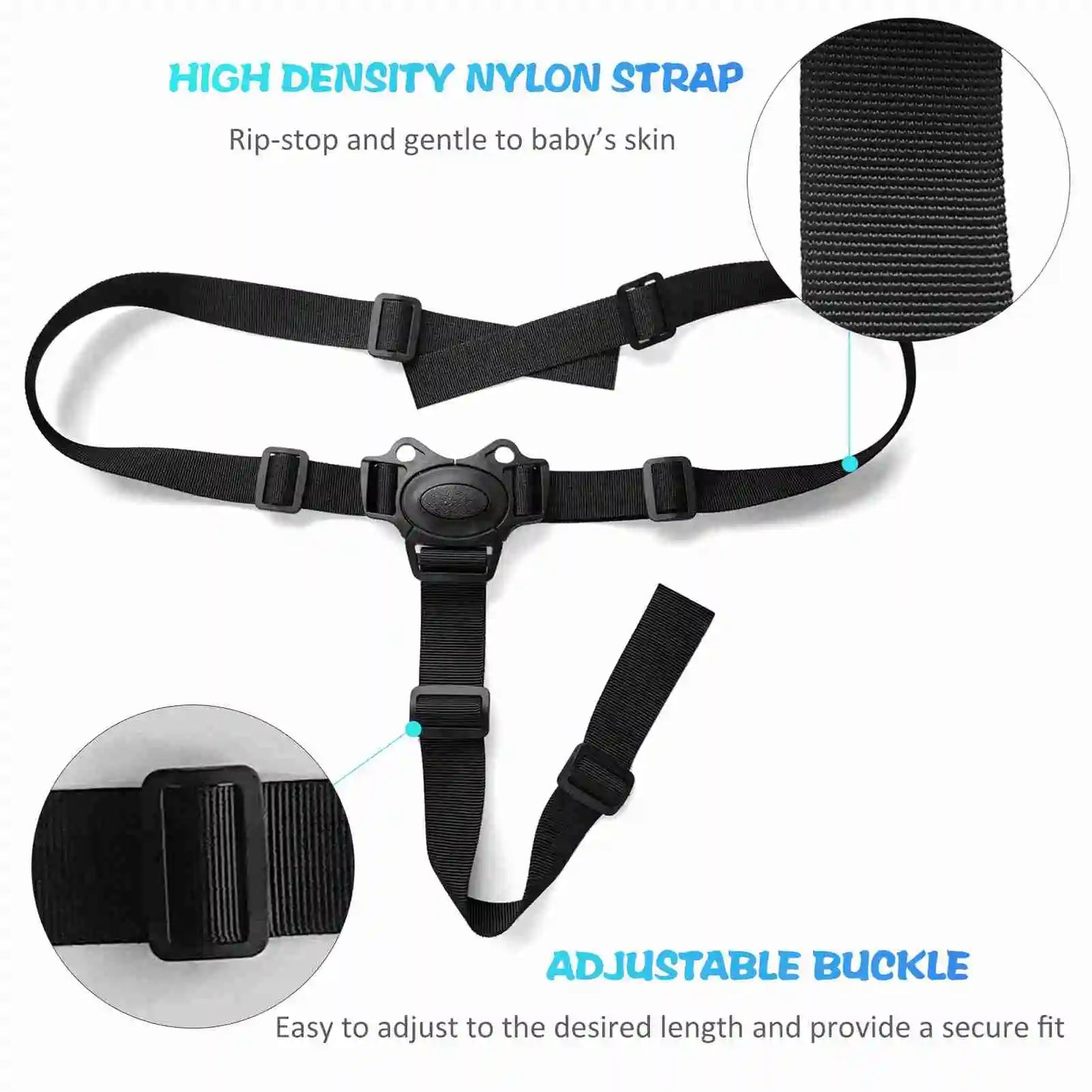 Baby Safety Belt Baby Safety Belt Adjustable 3 Point Harness Baby High Chair Straps Seat Belts for Child Kid Stroller High Chair