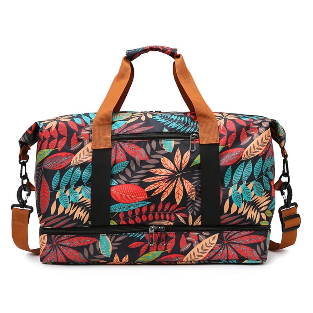 Sports Gym Bag Travel Portable Handbags For Women Outdoor Swimming Fitness Shoulder Crossbody Bag Weekender Duffel Yoga Bag