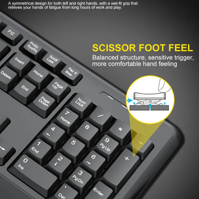 TF100 Wireless NEW Keyboard and Mouse Set Home Office Laptop Desktop Computer Monitoring Keyboard and Mouse Combo Kit
