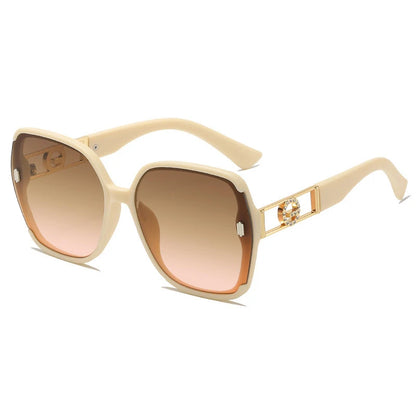 Sunglasses for Women High-end UV Resistant Sunglasses Large Frame Round Face Slim Sunscreen Sunglasses Fashion Accessories 2025