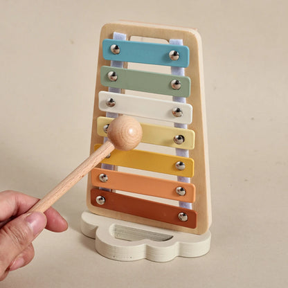 Wooden Baby Montessori Toys Musical Rattle Instruments Xylophone Percussion Sensory Rattle Toys Educational for Baby Toys Gifts