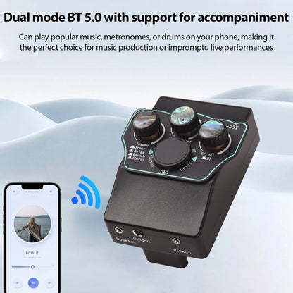 Guitar Pickup Classical Guitar Pickup Vibration Pickup BT Accompaniment Resonance Pickup 3-Band EQ Equalizer Acoustic