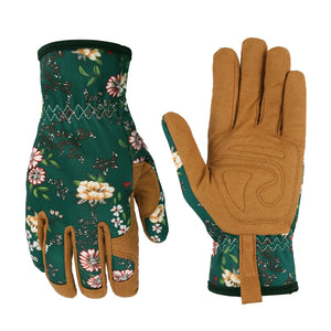Gardening Gloves for Women Breathable leather Garden Gloves with Grip Thorn-Proof Puncture-Resistant Work Gloves