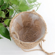 Load image into Gallery viewer, Garden Hanging Planter Macrame Plant Storage Basket Jute Rope Woven Indoor Outdoor Flower Pot Holder Plant Hangers Home Decor
