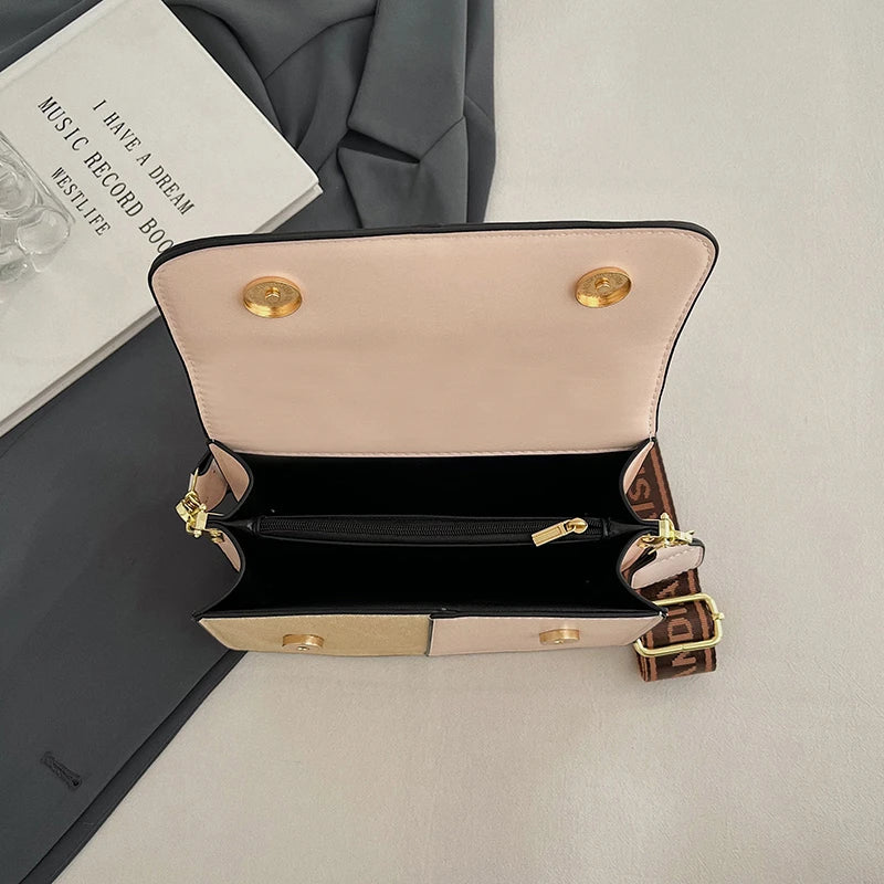 Chic Vintage-Inspired Clutch Bag for Women Trendy Crossbody Handbag Minimalist Leather Tote with Designer Solid Color Charm