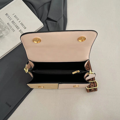 Chic Vintage-Inspired Clutch Bag for Women Trendy Crossbody Handbag Minimalist Leather Tote with Designer Solid Color Charm