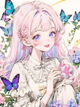 Load image into Gallery viewer, 5D Diamond Painting  Anime Girl DIY Cartoon Cross Stitch Full Square Round Diamond Mosaic Embroidery Art Home Decoration Gift
