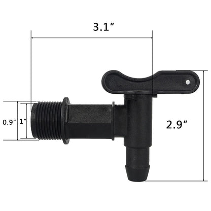 IBC Barrels Water Butt Tap Self Made Plastic Faucet For Beer Rain Brew Water Tank Faucet Water Garden Hose Connection