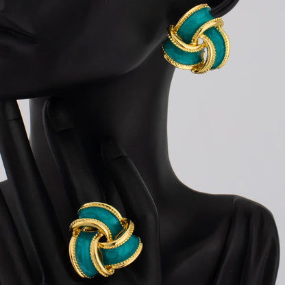 Unique Earrings Ring Simple Fashion Personality Creative Jewelry for Women Wedding Birthday Anniversary Party Daily Wearing