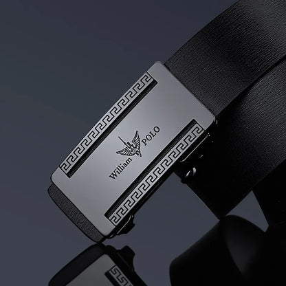 Men's casual belt, simple for wearing inside, automatic buckle for personalized waist belt