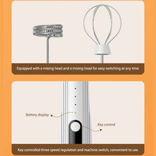 Load image into Gallery viewer, Electric Drink Mixer 3 Speeds Mini Stirrer Whipper Adjustable USB Rechargeable 14000rpm 1500mAh with TYPE-C/Mixing Head Wireless
