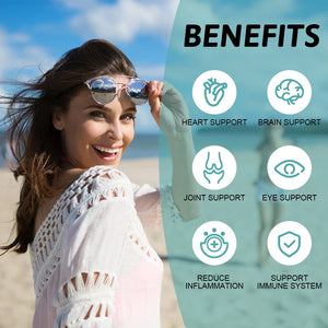 3600mg Triple Strength Omega 3  Fish Oil Supplement Rich EPA & DHA, Omega 3 Supplements for Heart, Brain & Immune Support