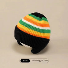 Load image into Gallery viewer, Baby Wool Hat Cute Bear Ear Protection Hat Children Winter Thickened Warm Knitted Korean Version Of The Baby Hat
