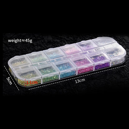 Nails Art Bubble Rhinestones Purple Yellow Pink Accessories Acrylic 3d Epoxy Resin Parts 1 Box Material Charms Wholesale