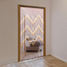 Load image into Gallery viewer, Wood Beaded Curtains Door String Bead Curtain for Doorways, Panel Closet Room Dividers, Natural Wooden
