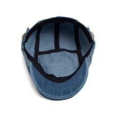 Load image into Gallery viewer, New Denim Cotton Beret Men Vintage Newsboy Cap Spring Autumn Casual Women Visor Fashion Cool Flat Hat Adjustable Berets
