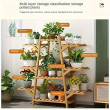 Load image into Gallery viewer, 1pc Balcony Flower Rack Storage Rack Indoor Succulent Climbing Flower Rack Plant Planter Rack Modern Living Room Floor Stand
