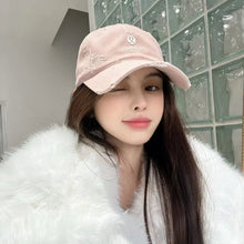 Load image into Gallery viewer, Baseball cap, fashionable embroidered letters, shabby soft felt hat, multi-functional fashionable hard-top hat for women
