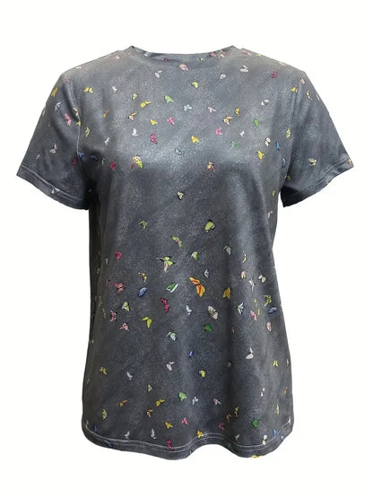 Women's Clothes 2025 Summer Shirts & Blouses Print Graphic T Shirts ropa barata de mujer con envíos gratis Top Mujer Regulai Fit