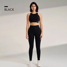 Load image into Gallery viewer, Yoga Clothing Set Women&#39;s High Waisted Leggings and Top Two Piece Seamless Fitness Exercise Clothing Fitness Workout Underwear
