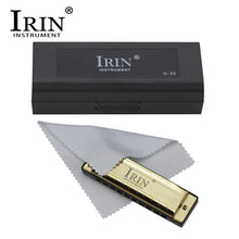 Load image into Gallery viewer, IRIN 10 Holes G Key 20 Tone Harmonica Colorful Blues Harmonica Woodwind Instrument Suitable for Beginners Teaching Playing Gift
