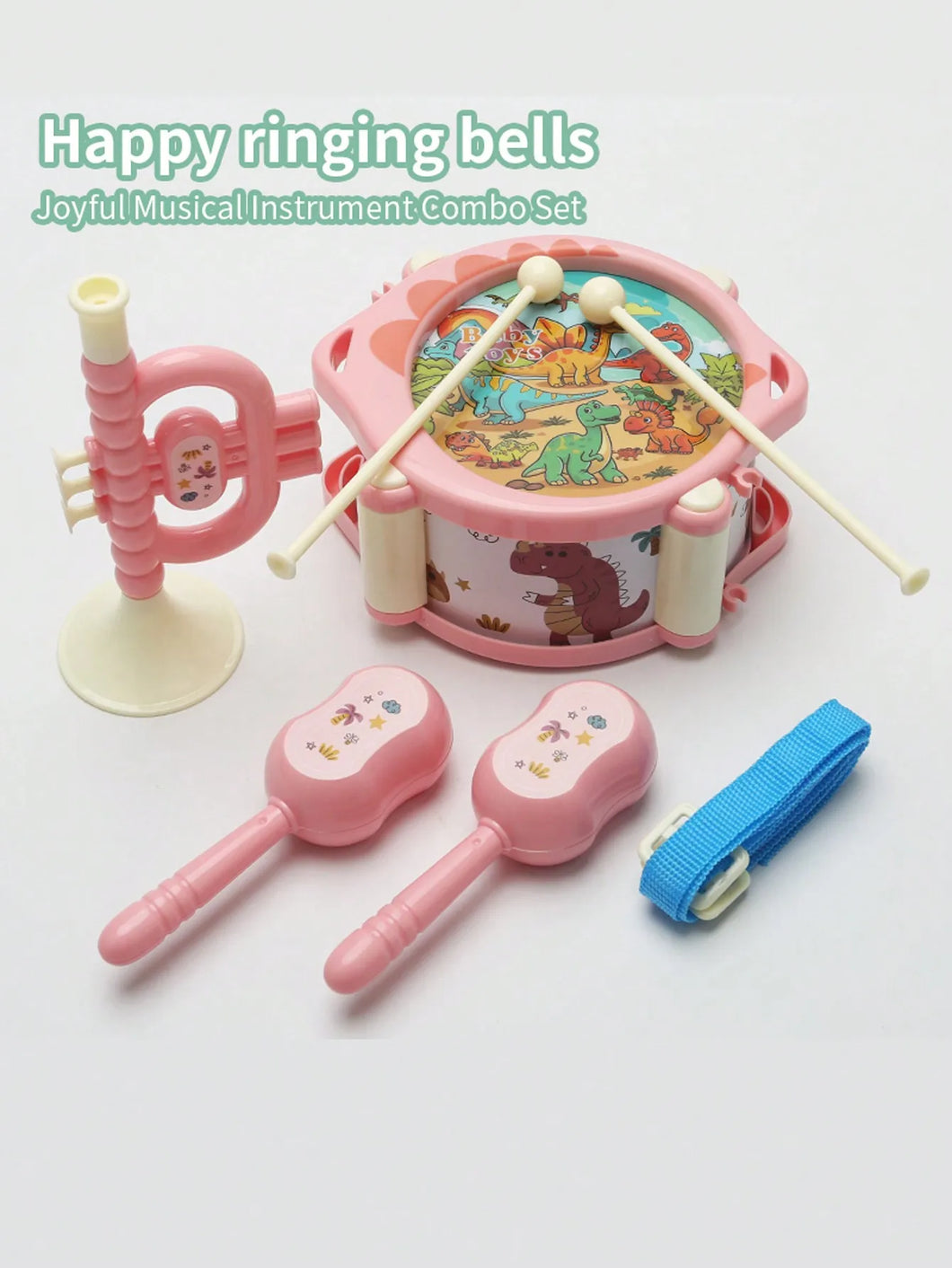 6-piece set of children's musical instrument toys, suitable for indoor and outdoor children's music practice toys