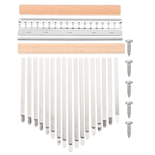 Thumb Piano 17 Tones Kalimba Kit Handmade Parts Wooden Key Musical Instrument Sets Portable Instrument