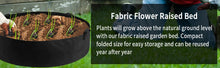 Load image into Gallery viewer, 10/40/50/100 Gallons fabric garden raised bed round planting container grow bags fabric planter pot for plants nursery pot
