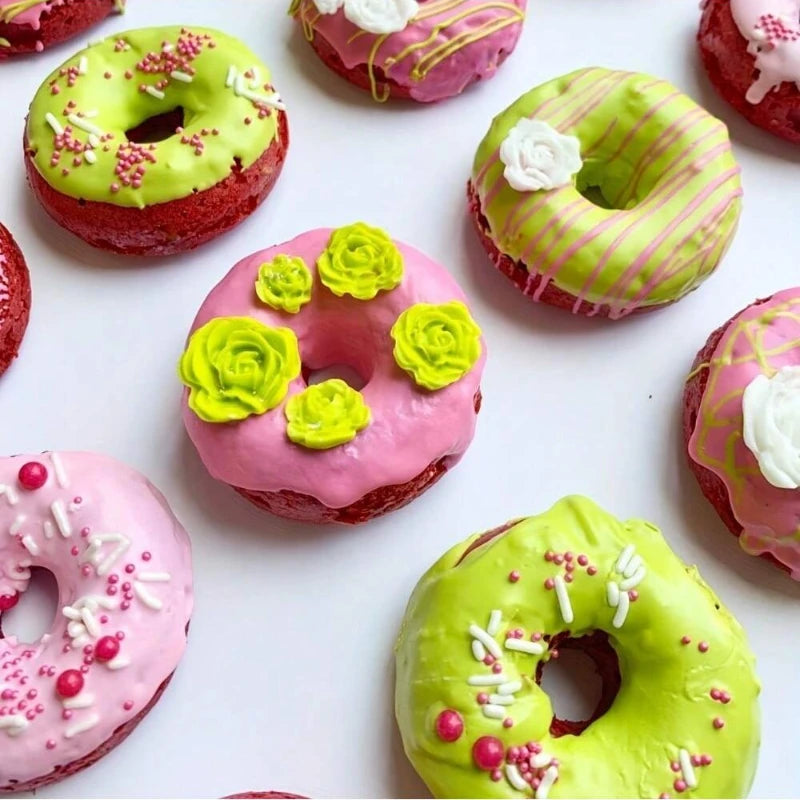 1PC 4 Holes Donut Silicone Mold High Temperature Resistant Big Donut Cake Pudding Jelly Chocolate DIY Mould Cake Baking Tools