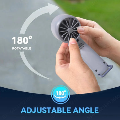Handheld mini fan 3 in1 Portable Fan Rechargeable Handheld Turbo Fans  5 Speed USB Foldable Portable Neck Hanging Fans