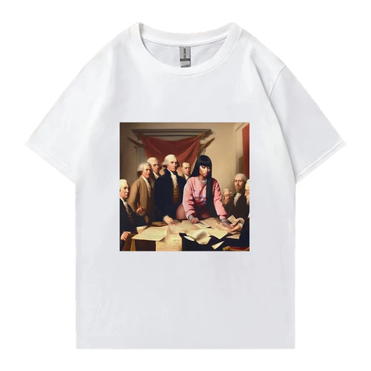 Choose from 35 shirts Rapper Nicki Minaj Pink Friday 2 T Shirts Men Women vintage Oversized streetwear Unisex summer 100% Cotton short sleeve T-shirt