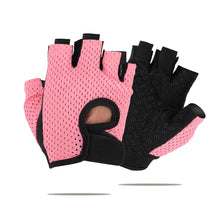 Load image into Gallery viewer, Gym Fitness Gloves For Women, Breathable Half Finger Anti-Slip Gloves For Bicycle Cycling Weight Lifting Yoga
