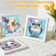 Load image into Gallery viewer, 6Pack Diamond Painting Kits for Kids Beginners Full Drill Cartoon Cute Animals Diamond Art Kits DIY Big Gem Art Home Wall Decor

