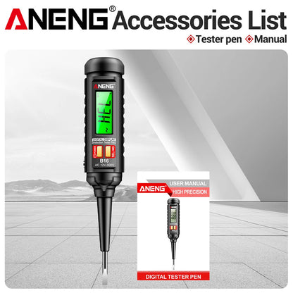 AC 12V-300V Non-Contact Voltage Detector Digital NCV Voltage Tester Smart Induction Test Pen Wire Breakpoint Finder Live Wire Te