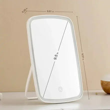 Load image into Gallery viewer, Portable Makeup Mirror With Led Light Touch Screen 3color Light Vanity Folding Dressing Mirror Light Home Beauty Tools
