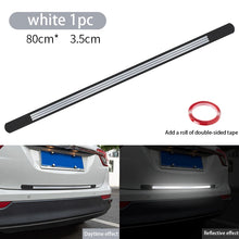 Load image into Gallery viewer, Car Anti-rear-end Reflective Strip Car Trunk Anti-collision Anti-scratch Soft Rubber Car Rear Bumper Decorative Rubber Strip Car

