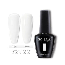 Load image into Gallery viewer, NAILCO 15ml Transparent Nude Color Series Jelly Gel Nail Polish Pink Red Nails Art Manicure Gel Varnishes Gellack Design Lacquer
