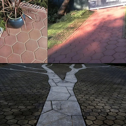 Garden Mold Walk Pavement Reusable DIY Manually Paving Cement Brick Stone Road Concrete Molds Manually Paving Patio Molds