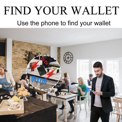 Wallet GPS Card Holder Wallet for Men Smart Card Holder  Wallet for Men With Tracking Device  FindMy for Android, Best Men  Gift