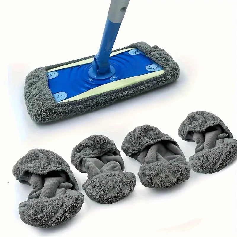 8pcs Reusable Mop Replacement Pad, Wet And Dry Use Flat Floor Mop Cloth, Washable And Durable Replacement Mop Cloth