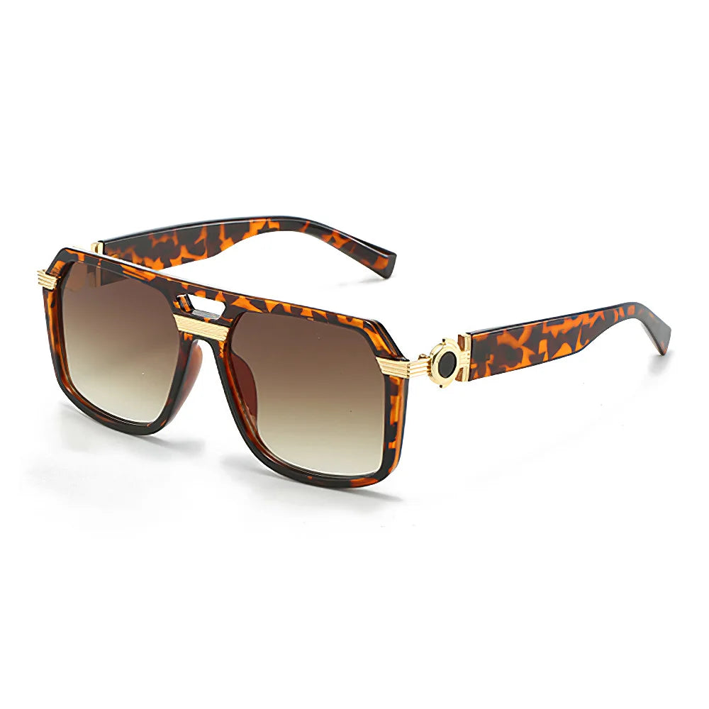 2025 Sunglasses for Women Fashionable Square Frame Glasses with Golden Decorative Legs and Exquisite Design for Women Glasses