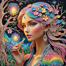 Load image into Gallery viewer, DIY Beautiful lady Diamond Art Painting Kits,Diamond Dots Art Paintings for Beginners and adults for Home Wall Decorate Gifts

